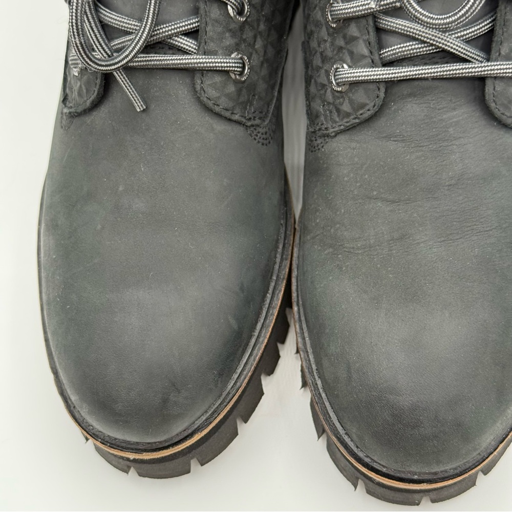 Mark Nason Skechers Lumber Jill Black Leather Combat Boots Women 9 - Picture 16 of 16